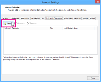 new internet calendar