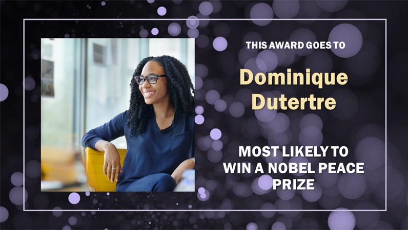 Photo of a senior high school award