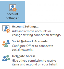 Screenshot of adding delegate in outlook