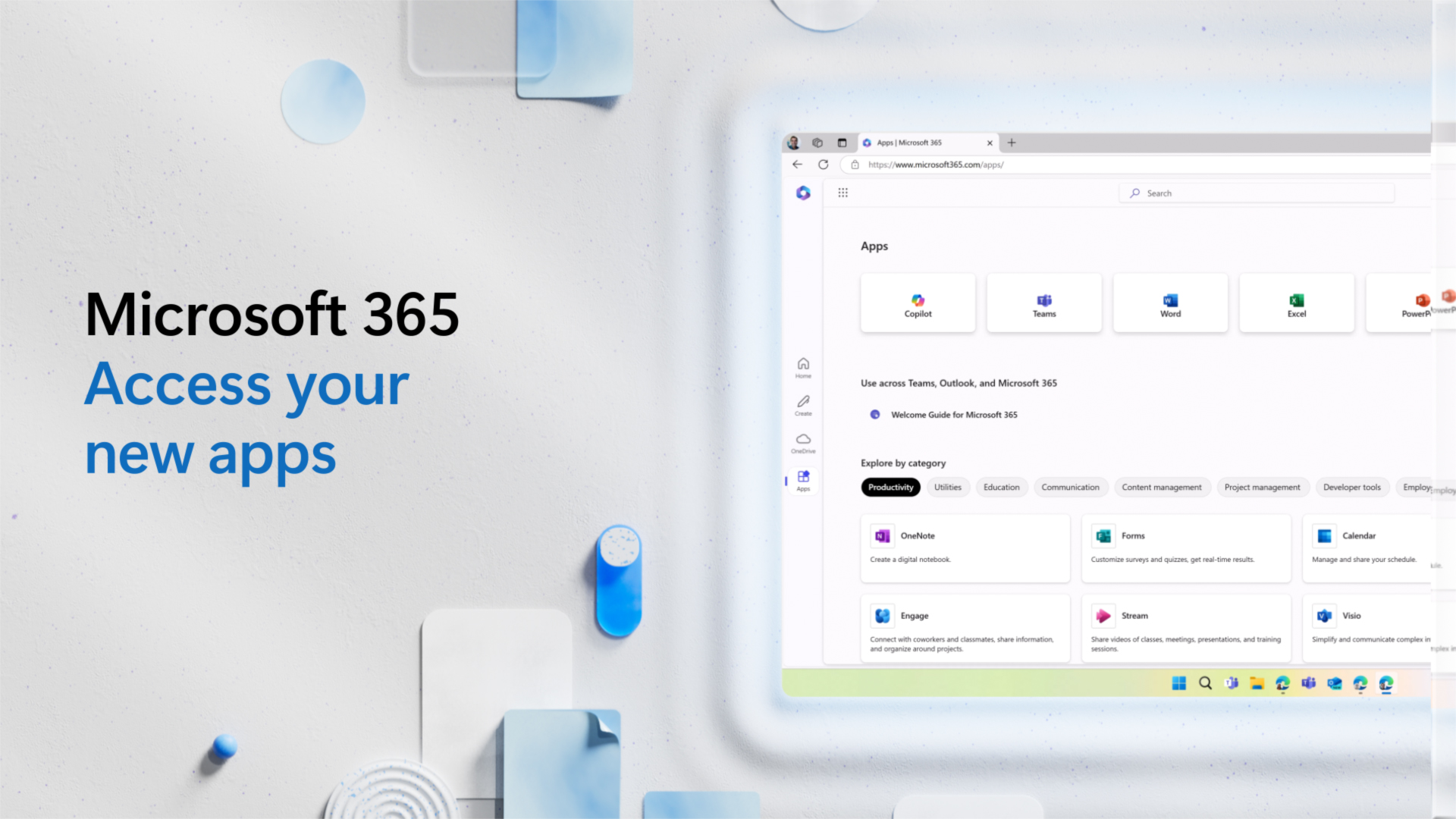 Access your new Microsoft 365 apps