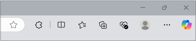 Edge toolbar with new Copilot icon