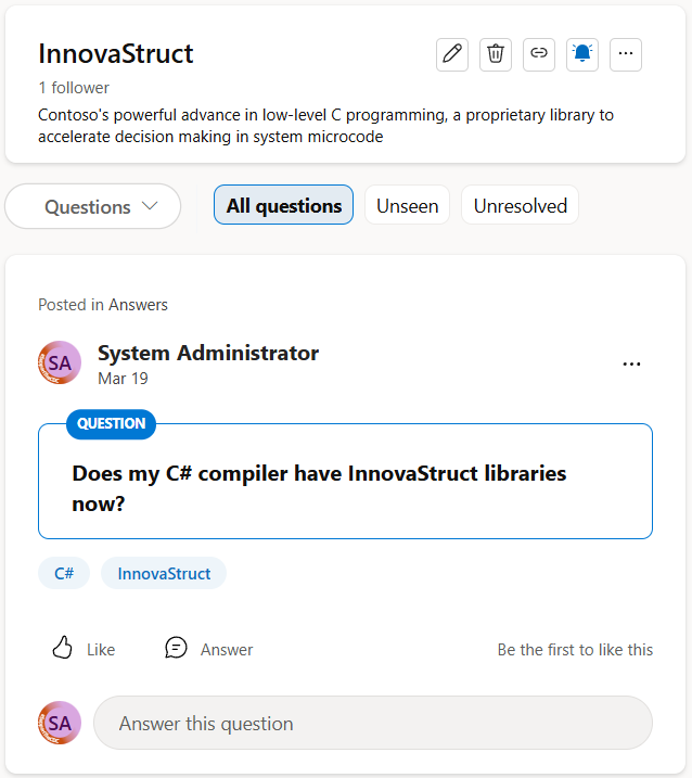 You can select from questions that aren't seen yet or that don't have answers