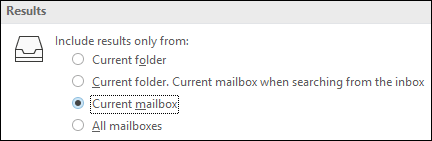 Set default search scope