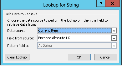 Inserting Hyperlink for Current Item 1