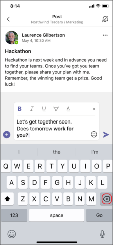 Remove predictive text