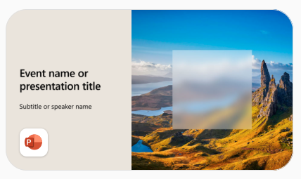 An example of a PowerPoint template