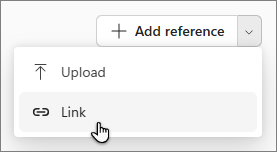 Link reference in Copilot Notebooks