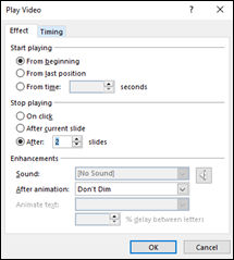 Powerpoint stop playing error
