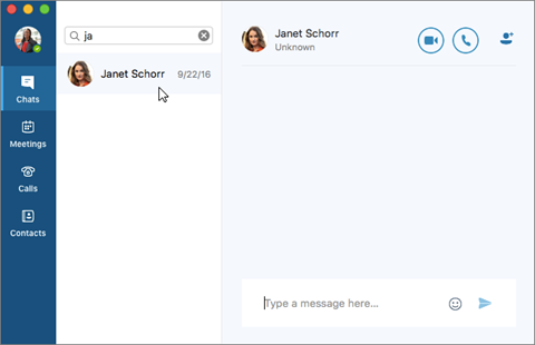 Resume an IM conversation
