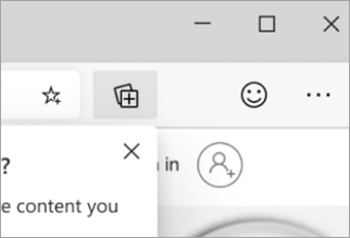 In your Edge Browser select Collections