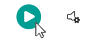 Immersive reader play button screenshot.