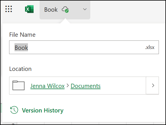 Cursor clicking filename