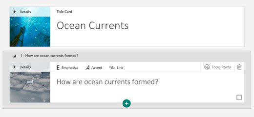 Adding a heading to a section