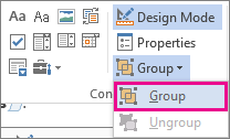 developer mode group controls