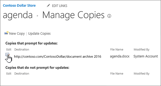 Click Edit in the manage files window