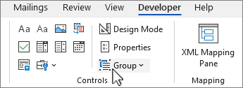 Group control button