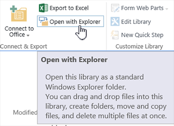 SharePoint 2016 Open with Explorer in IE11